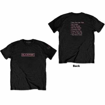 Merch BLACKPINK: Tričko The Album Track List  S