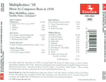 CD Frederic Rzewski: Multiplicities: '38 - Music By Composers Born In 1938