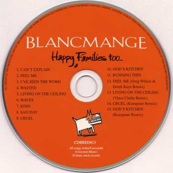 CD Blancmange: Happy Families Too...