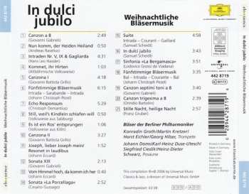 CD Blechbläser-Ensemble Der Berliner Philharmoniker: In Dulci Jubilo · Weihnachtliche Bläsermusik