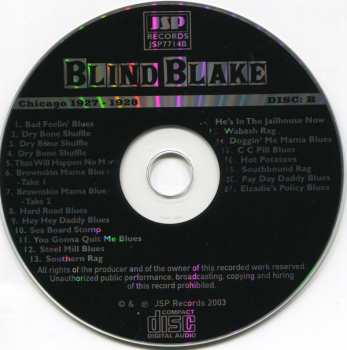 5CD/Doos Blind Blake: All The Published Sides