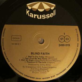 LP Blind Faith: Blind Faith