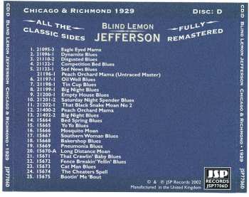 4CD/Doos Blind Lemon Jefferson: The Complete 94 Classic Sides Remastered