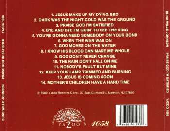 CD Blind Willie Johnson: Praise God I'm Satisfied