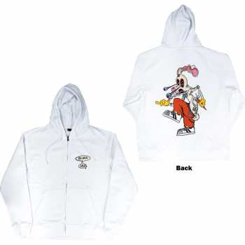 Merch Blink-182: Blink-182 Unisex Zipped Hoodie: Roger Rabbit (back Print) (small) S