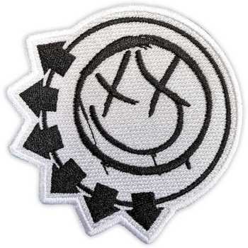 Merch Blink-182: Blink-182 Standard Woven Patch: Black Six-arrow Smile