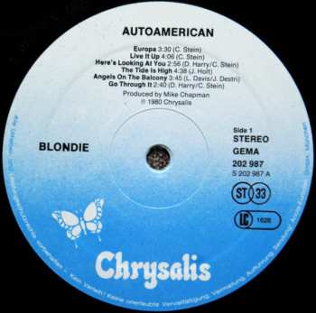 LP Blondie: AutoAmerican