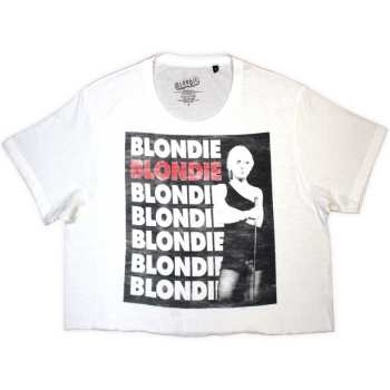 Merch Blondie: Dames Crop Top Stacked Logo Blondie