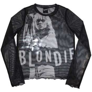 Merch Blondie: Dames Long Sleeve T-shirt Mic Stand