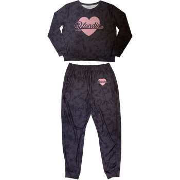 Merch Blondie: Blondie Ladies Pyjamas: Heart Of Glass (x-small) XS