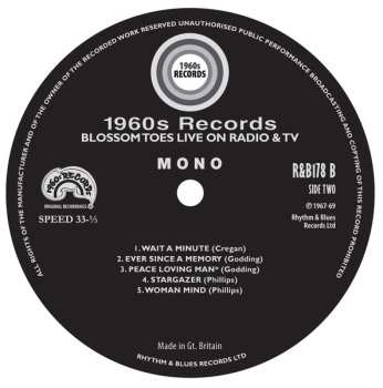 LP Blossom Toes: Live On Radio & TV