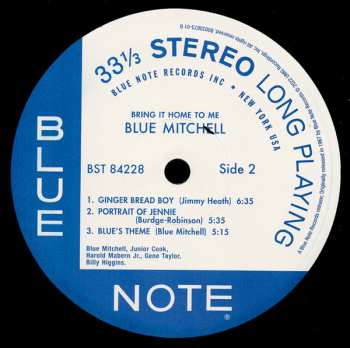 LP Blue Mitchell: Bring It Home To Me