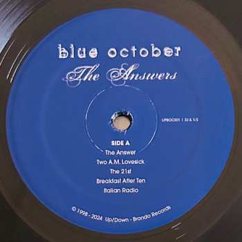 2LP Blue October: The Answers CLR