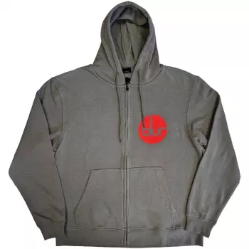 Hoodie Met Rits Circle Logo Blur