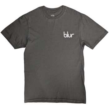 Merch Blur: Blur Unisex T-shirt: Pocket Blur / Parklife (charcoal Grey) (back Print) (small) S