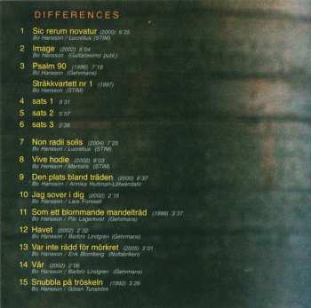CD S:t Jacobs Kammarkör: Differences - Music By Bo Hansson