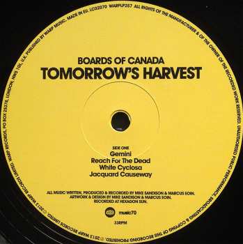 2LP Boards Of Canada: Tomorrow's Harvest