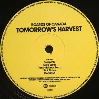 2LP Boards Of Canada: Tomorrow's Harvest