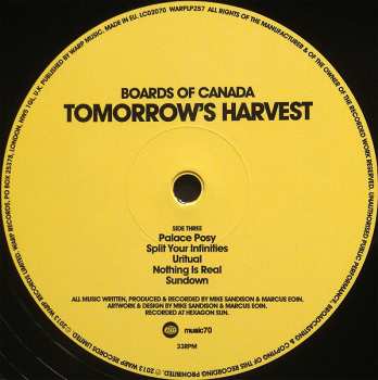2LP Boards Of Canada: Tomorrow's Harvest
