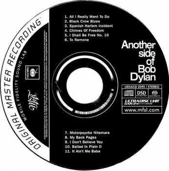 SACD Bob Dylan: Another Side Of Bob Dylan LTD | NUM