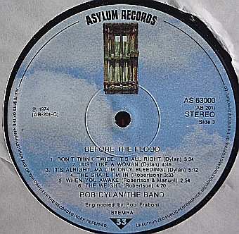 2LP The Band: Before The Flood