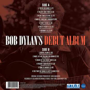 LP Bob Dylan: Bob Dylan's Debut Album