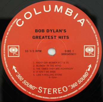 LP Bob Dylan: Bob Dylan's Greatest Hits