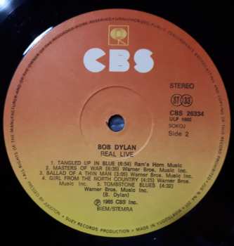 LP Bob Dylan: Real Live