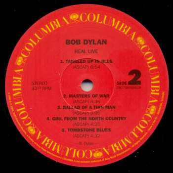 LP Bob Dylan: Real Live