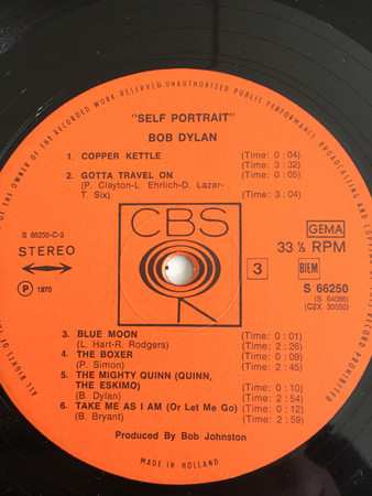 2LP Bob Dylan: Self Portrait