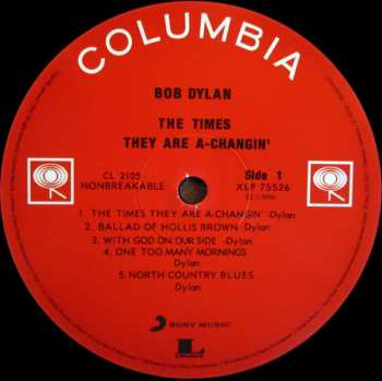 LP Bob Dylan: The Times They Are A-Changin'