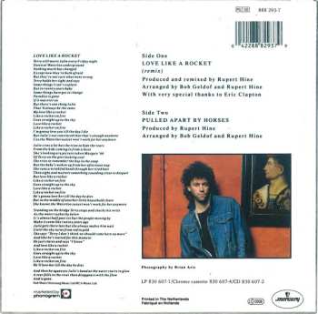 SP Bob Geldof: Love Like A Rocket