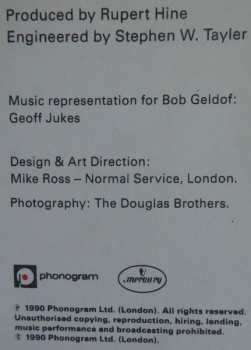 LP Bob Geldof: The Vegetarians Of Love
