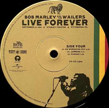3LP/2CD/Doos Bob Marley & The Wailers: Live Forever: The Stanley Theatre, Pittsburgh, PA, September 23, 1980 LTD