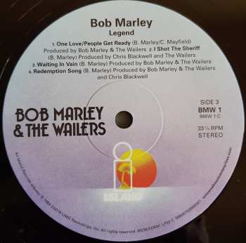 2LP Bob Marley & The Wailers: Legend (The Best Of Bob Marley And The Wailers) LTD