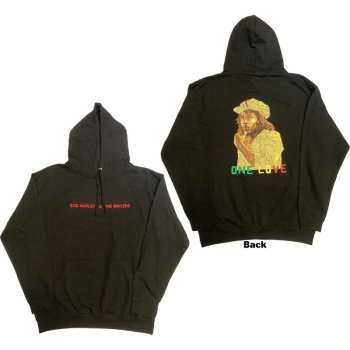 Merch Bob Marley & The Wailers: Bob Marley Unisex Pullover Hoodie: Wailers One Love Portrait (back Print & Embroidery) (small) S