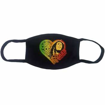 Merch Bob Marley & The Wailers: Mondkapje One Love Heart