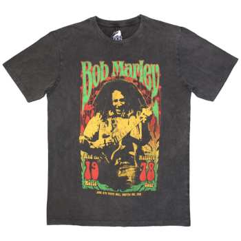 Merch Bob Marley & The Wailers: Bob Marley Unisex Stone Wash T-shirt: 1978 (small) S