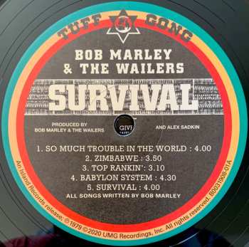 LP Bob Marley & The Wailers: Survival LTD | NUM
