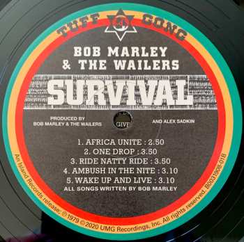 LP Bob Marley & The Wailers: Survival LTD | NUM