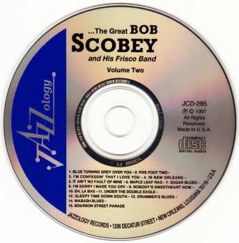 CD Bob Scobey's Frisco Band: ...The Great Bob Scobey And His Frisco Band - Volume Two