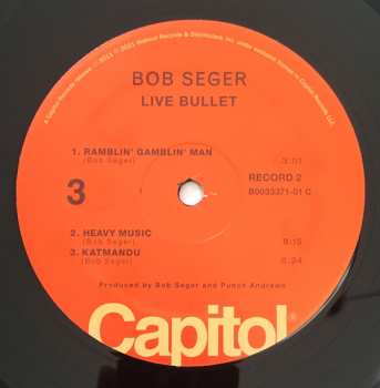 2LP Bob Seger And The Silver Bullet Band: Live Bullet