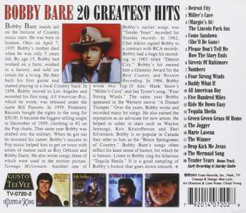 CD Bobby Bare: 20 Greatest Hits