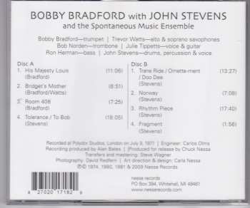 2CD Spontaneous Music Ensemble: Bobby Bradford With John Stevens And The Spontaneous Music Ensemble