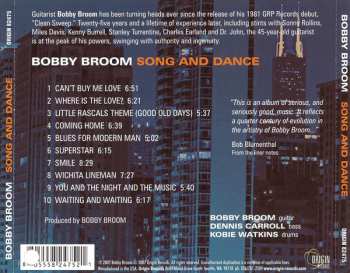 CD Bobby Broom: Song And Dance