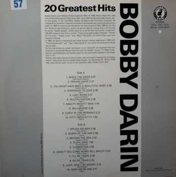 LP Bobby Darin: 20 Greatest Hits