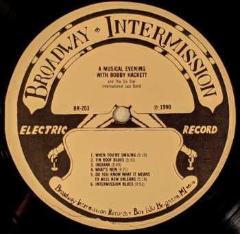 LP Bobby Hackett: A Musical Evening With Bobby Hackett And The Six Star International Jazz Band