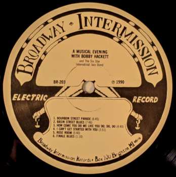LP Bobby Hackett: A Musical Evening With Bobby Hackett And The Six Star International Jazz Band