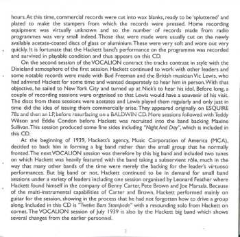 CD Bobby Hackett And His Orchestra: At The Jazz Band Ball 1938-1940