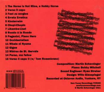 CD Bobby Mitchell: Scherzinger Etudes